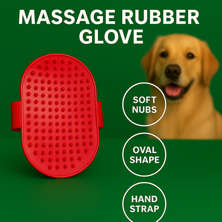 Lint Roller & Massage Rubber Glove - Combo A